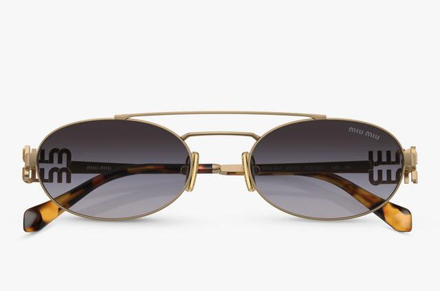 Miu Miu Logo Aviator (ex: MU01WS ou similar, baseado no design)