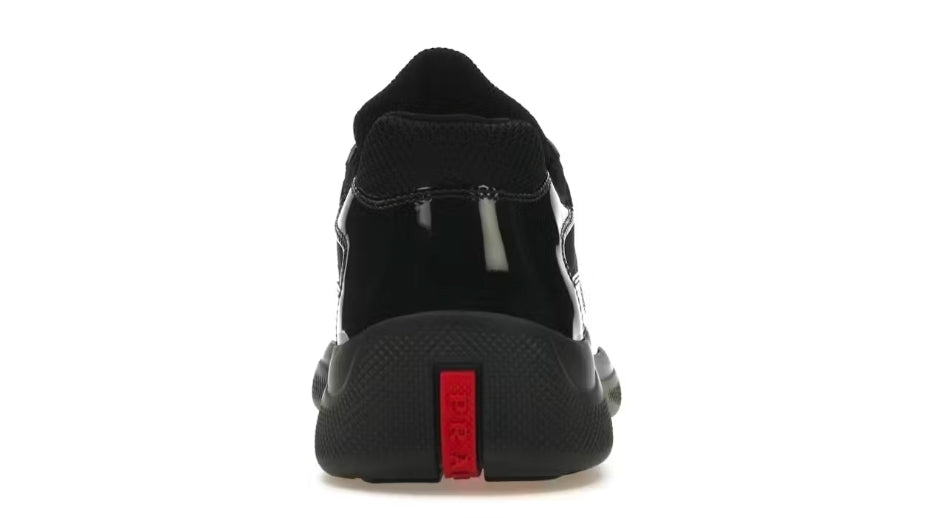 Prada America's Cup Patent Leather & Mesh Sneakers