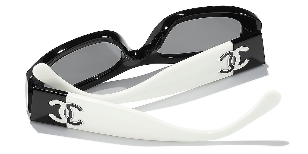 Chanel Bicolor Rectangle Sunglasses (CH5525 1656/T8)