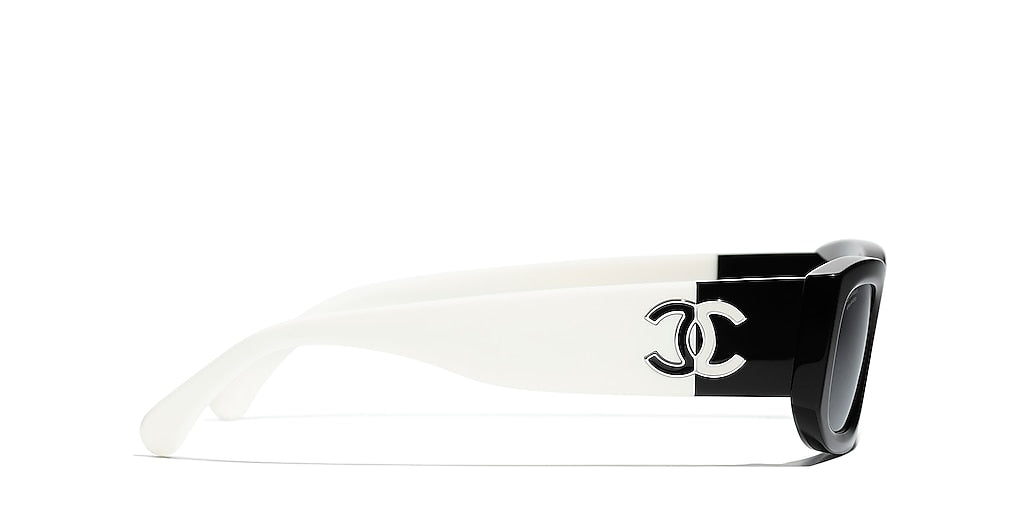 Chanel Bicolor Rectangle Sunglasses (CH5525 1656/T8)
