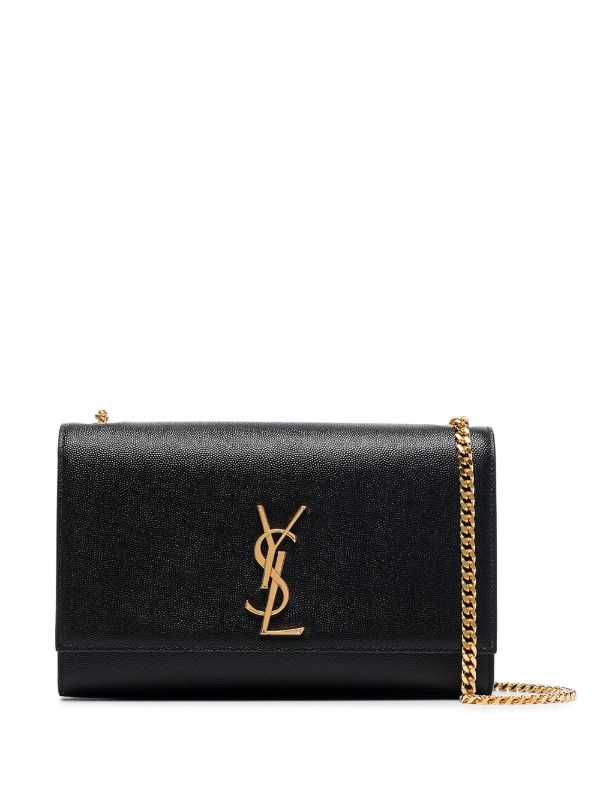 Saint Laurent Kate Medium Chain Shoulder Bag – Grain de Poudre Leather