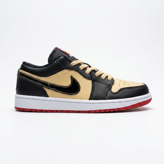 Air Jordan 1 Low SE - Tan / Black / Metallic Gold Edition