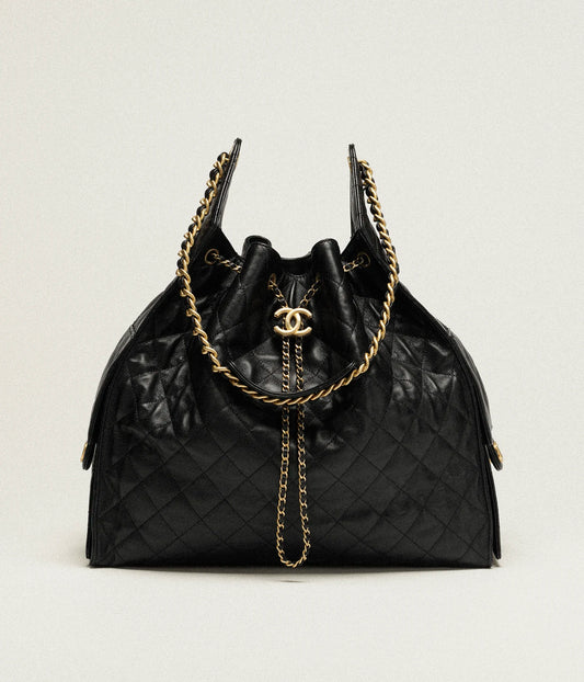 Chanel 22 Drawstring Bucket Bag – Quilted Leather