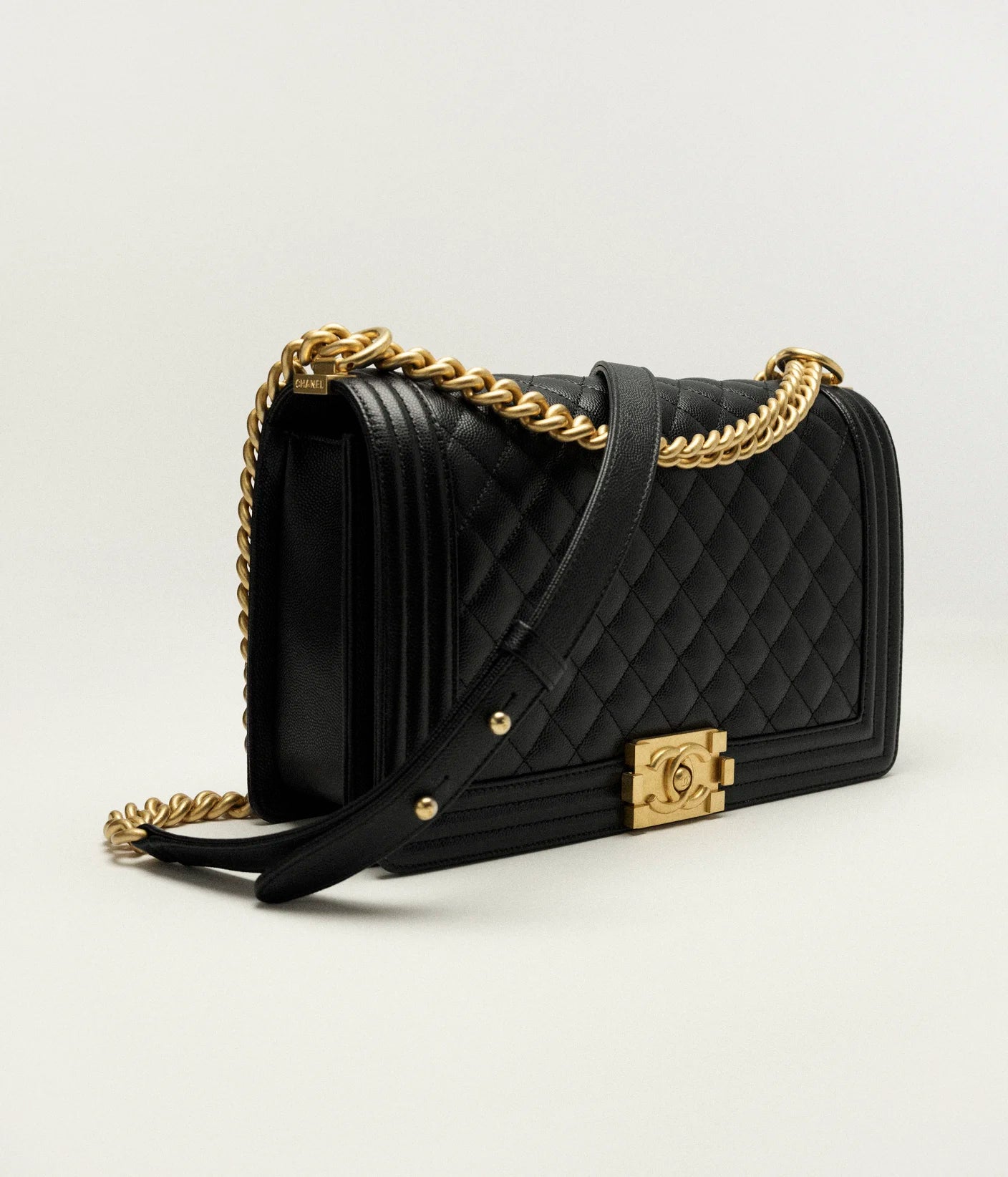 Chanel Boy Wallet on Chain (WOC) – Caviar Leather