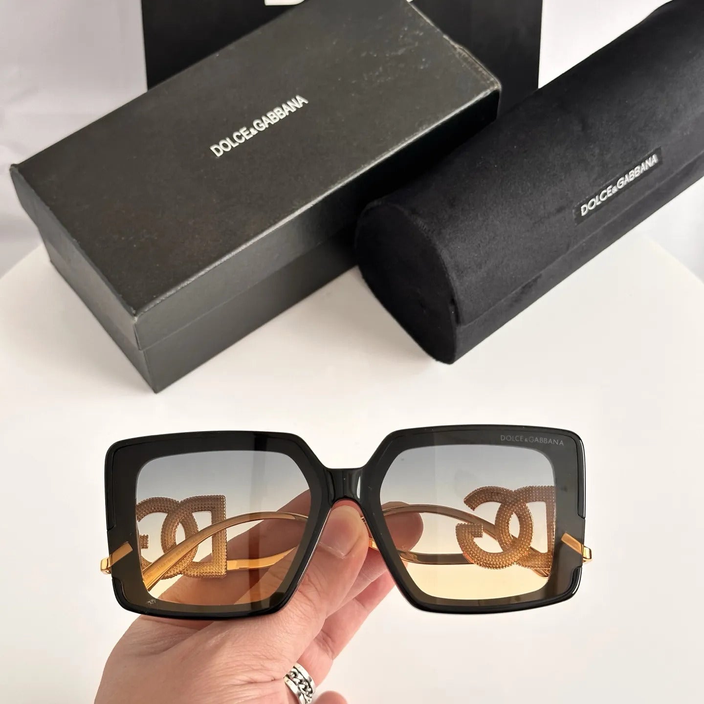 Dolce & Gabbana DG Logo Square Sunglasses
