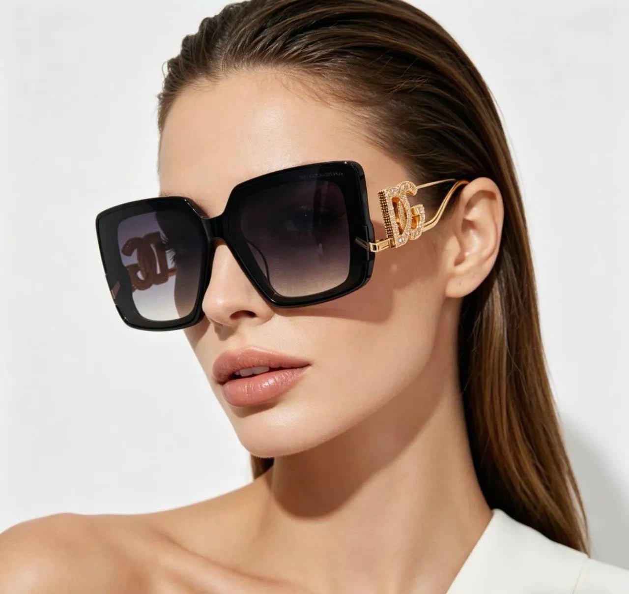 Dolce & Gabbana DG Logo Square Sunglasses