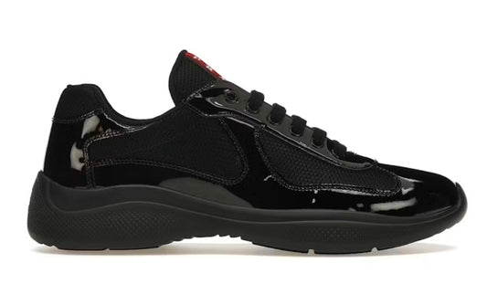 Prada America's Cup Patent Leather & Mesh Sneakers