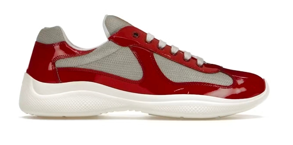 Prada America's Cup Patent Leather & Mesh Sneakers
