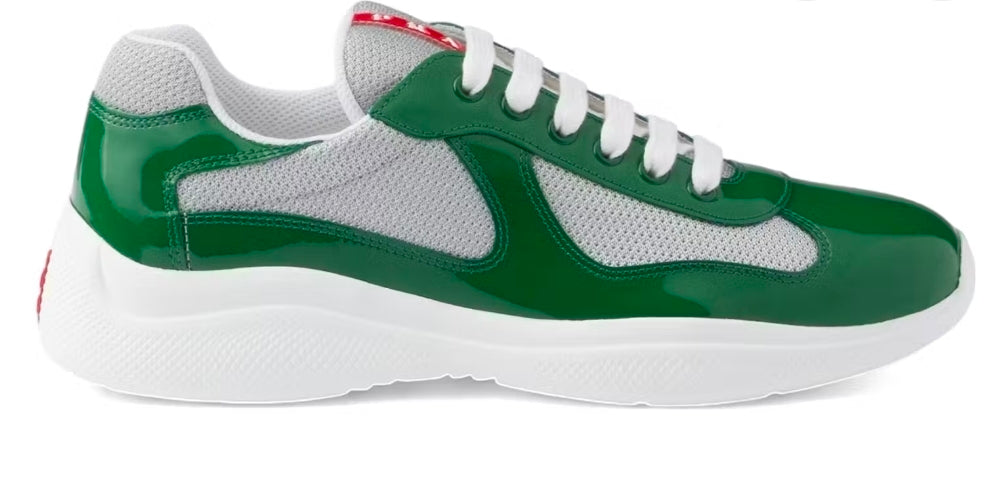 Prada America's Cup Patent Leather & Mesh Sneakers