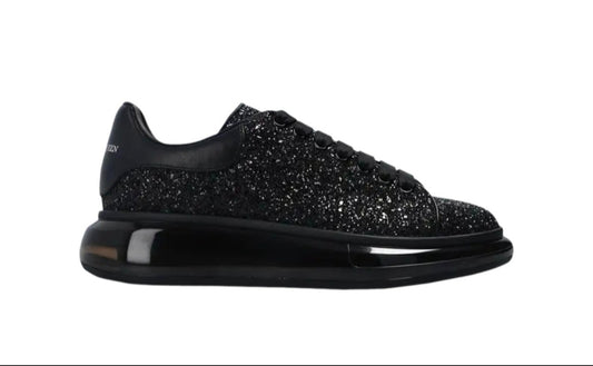 Alexander McQueen Oversized Glitter Sneaker (Black)