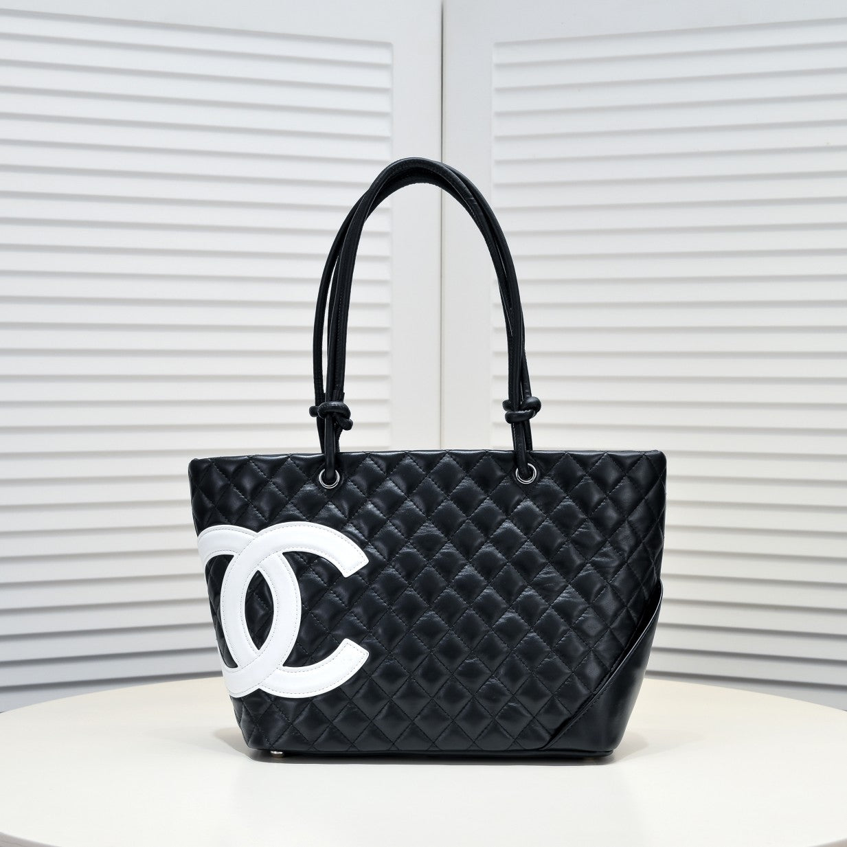 Chanel Cambon Ligne Medium Tote Bag – Black Leather