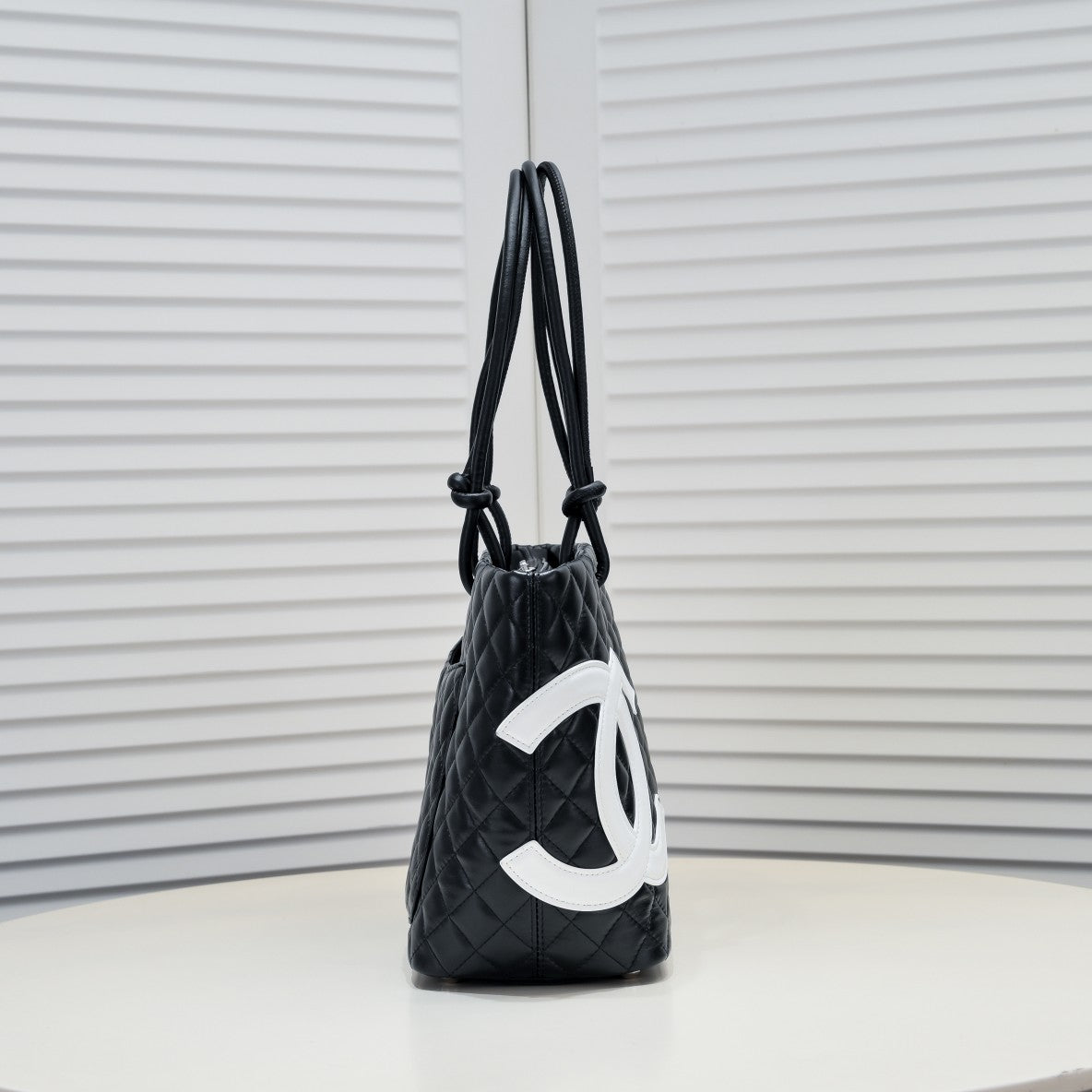 Chanel Cambon Ligne Medium Tote Bag – Black Leather
