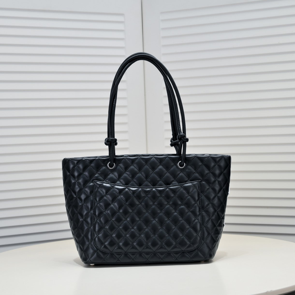 Chanel Cambon Ligne Medium Tote Bag – Black Leather