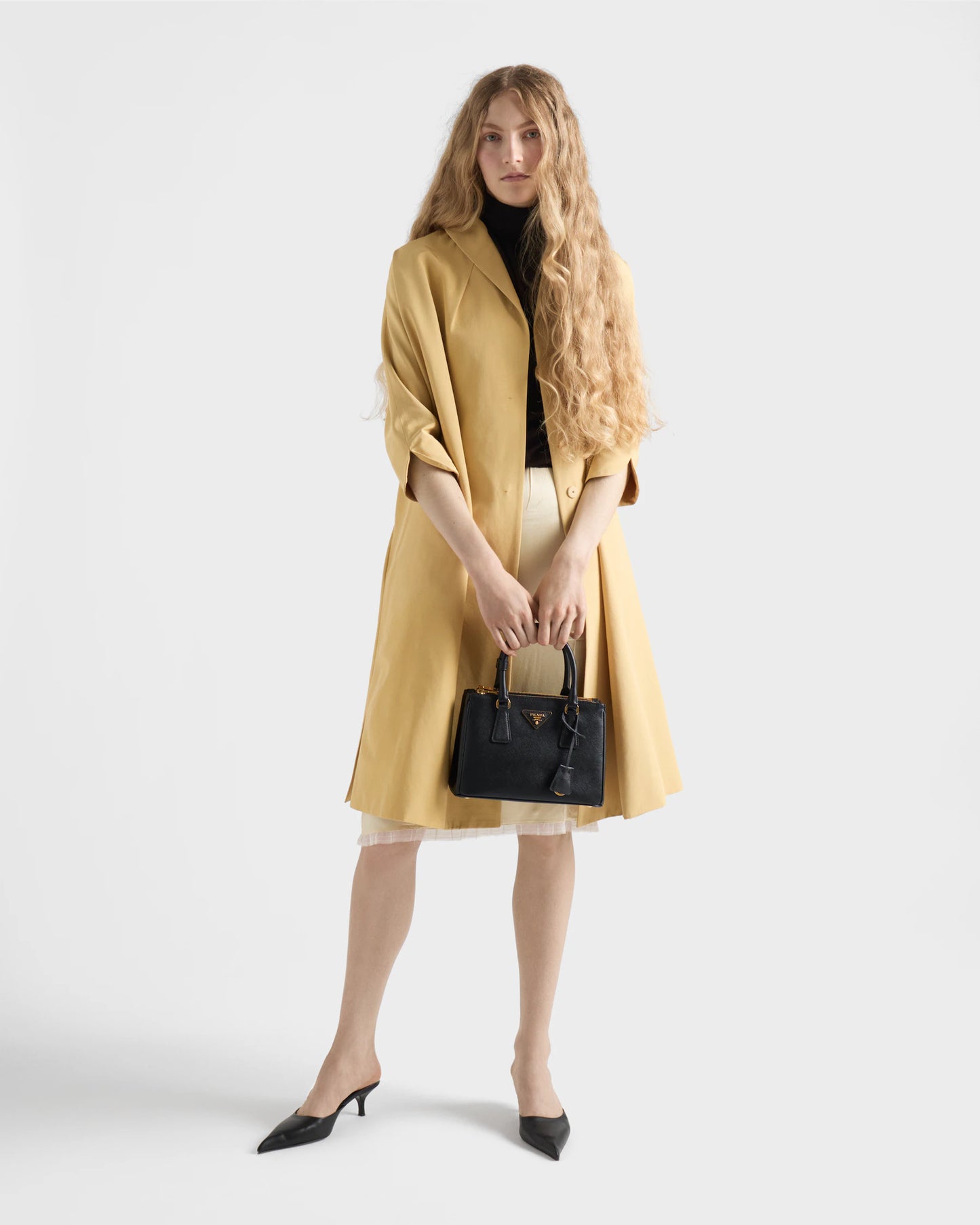 Prada Galleria / Double Saffiano Leather Small Tote Bag