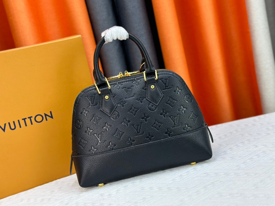 Louis Vuitton Alma MM – Monogram Empreinte Leather (Black)