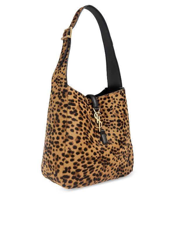 Saint Laurent Le 5 à 7 Small Hobo Bag – Leopard Print Pony Hair
