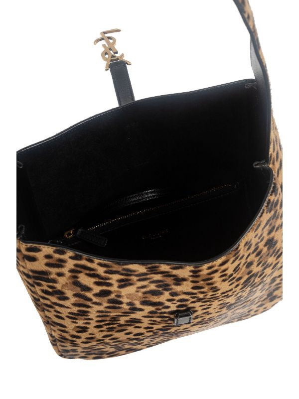 Saint Laurent Le 5 à 7 Small Hobo Bag – Leopard Print Pony Hair