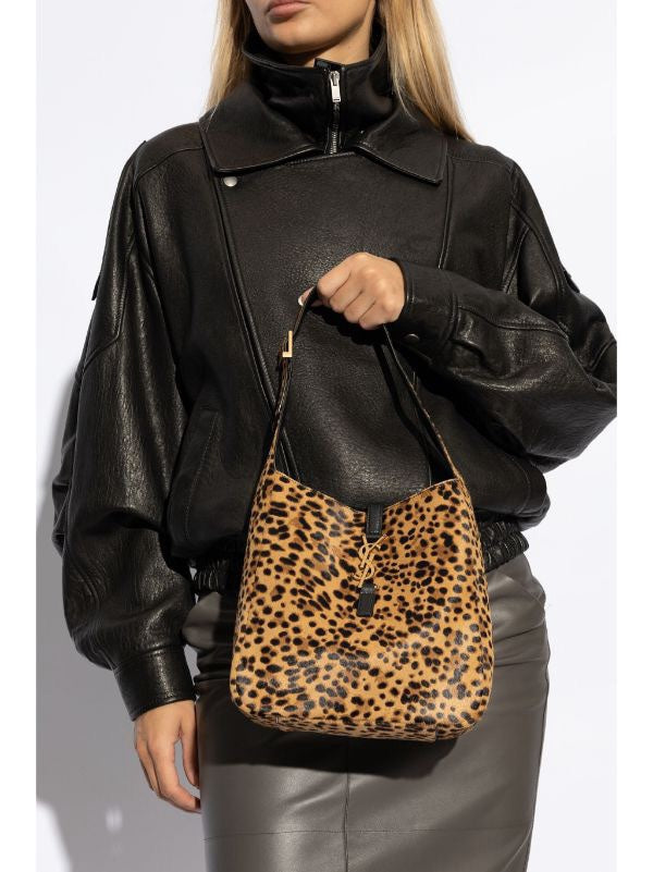 Saint Laurent Le 5 à 7 Small Hobo Bag – Leopard Print Pony Hair