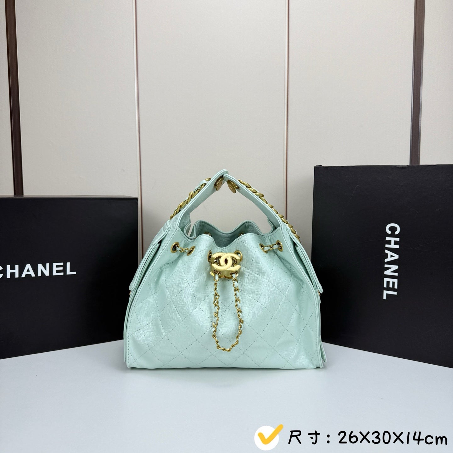 Chanel 22 Drawstring Bucket Bag – Quilted Leather