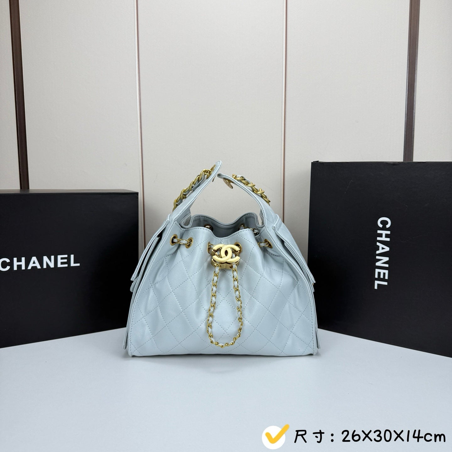 Chanel 22 Drawstring Bucket Bag – Quilted Leather