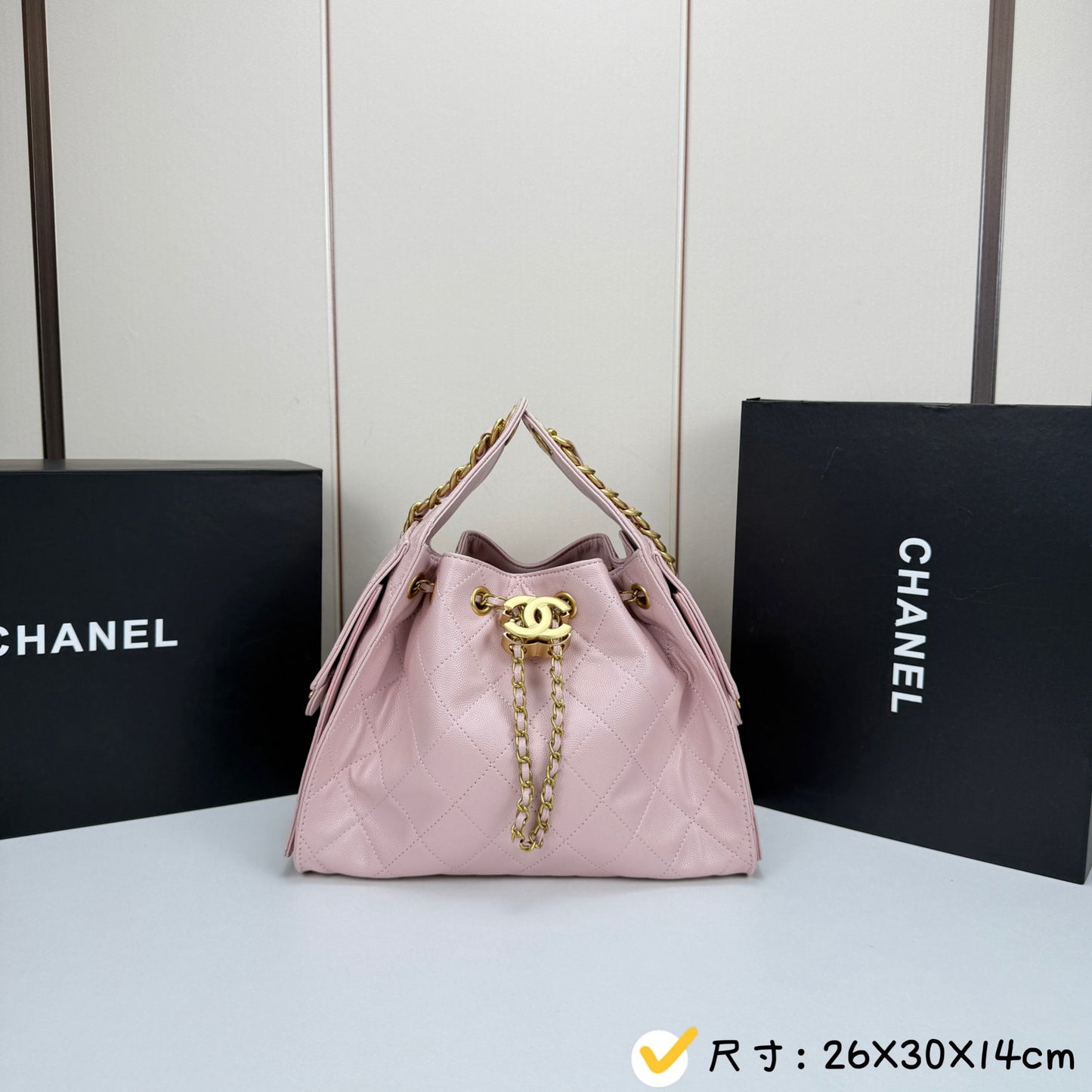 Chanel 22 Drawstring Bucket Bag – Quilted Leather