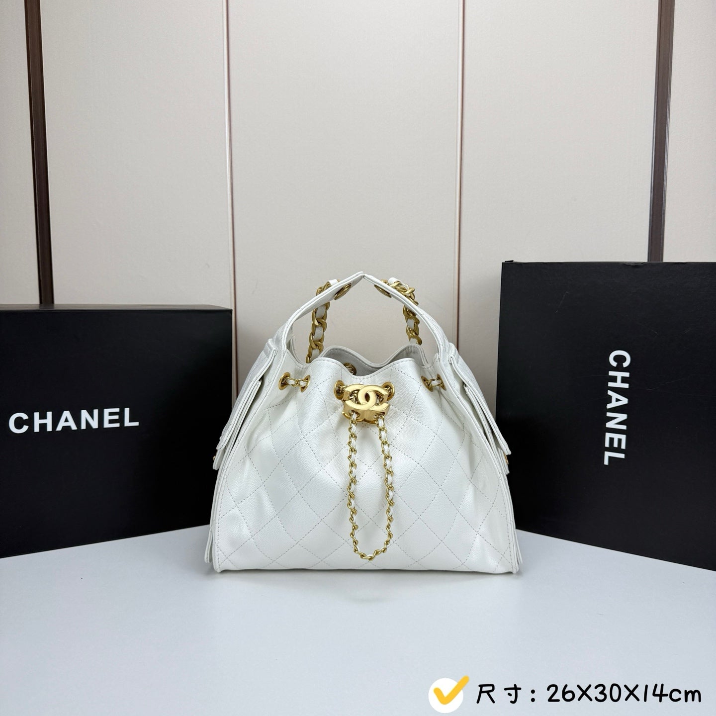 Chanel 22 Drawstring Bucket Bag – Quilted Leather