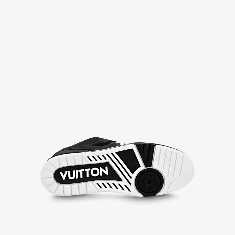 Louis Vuitton LV Skate Sneaker - Black Mesh & Leather with White Accent